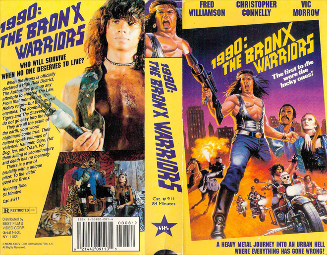 1990 : THE BRONX WARRIORS FRED WILLIAMSON VHS COVER