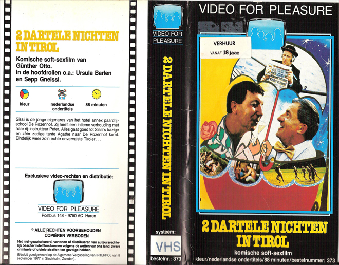 2 DARTELE NICHTEN IN TIROL VHS COVER