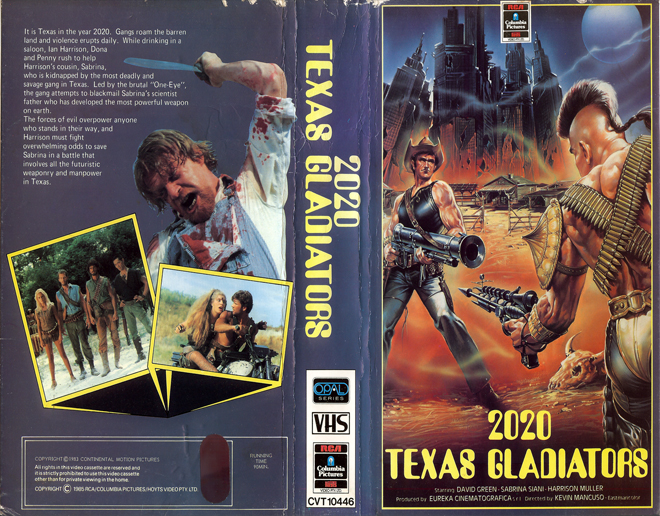 2020 TEXAS GLADIATORS VHS COVER, VHS COVERS