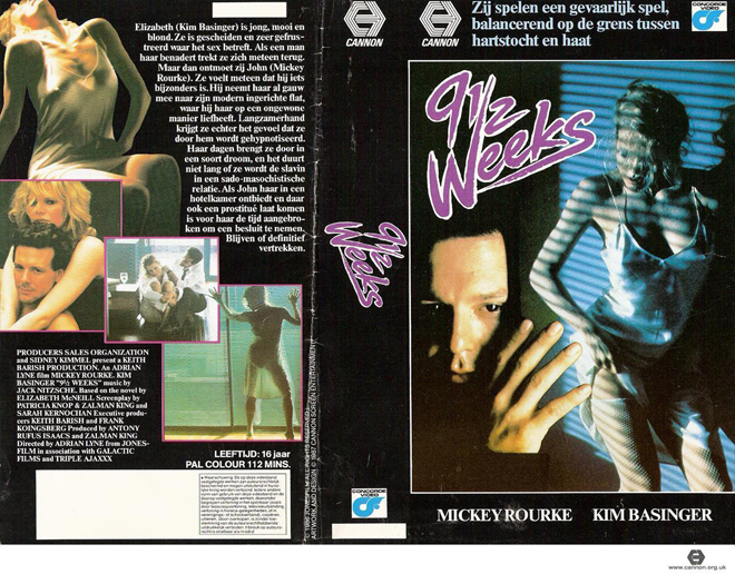 9 AND A HALF WEEKS VHS COVER