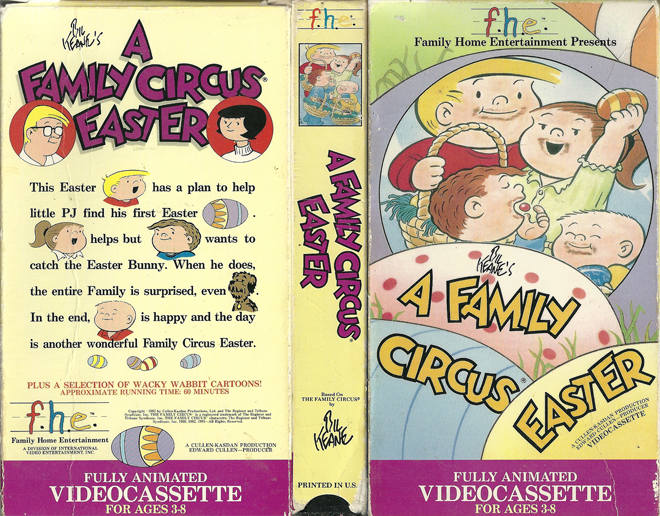 A FAMILY CIRCUS EASTER VHS COVER