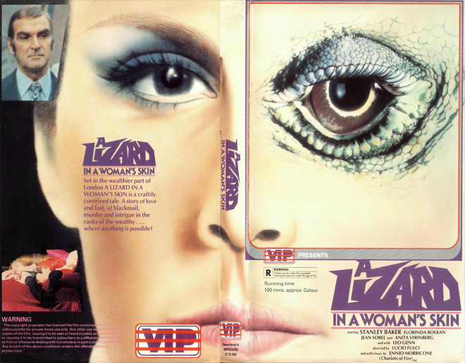 A LIZARD IN WOMANS SKIN VHS COVER