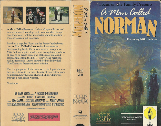 A MAN CALLED NORMAN VHS COVER