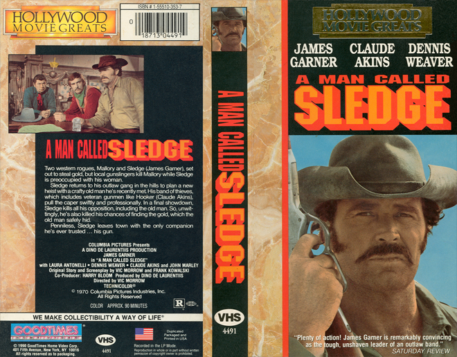 A MAN CALLED SLEDGE, STRANGE VHS, ACTION VHS COVER, HORROR VHS COVER, BLAXPLOITATION VHS COVER, HORROR VHS COVER, ACTION EXPLOITATION VHS COVER, SCI-FI VHS COVER, MUSIC VHS COVER, SEX COMEDY VHS COVER, DRAMA VHS COVER, SEXPLOITATION VHS COVER, BIG BOX VHS COVER, CLAMSHELL VHS COVER, VHS COVER, VHS COVERS, DVD COVER, DVD COVERSS