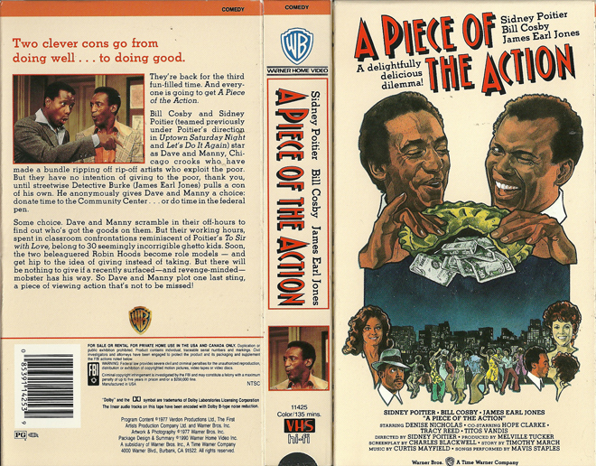 A PIECE OF THE ACTION BILL COSBEY VHS COVER