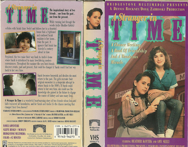 A STRANGER IN TIME VHS COVER