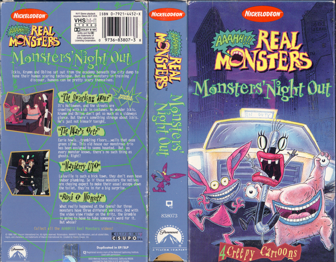 AAAHHH REAL MONSTERS : MONSTERS NIGHT OUT