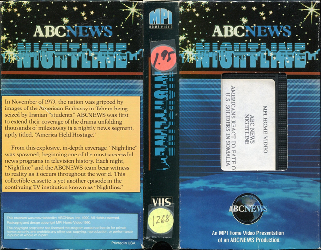 ABC NEWS NIGHTLINE, ACTION, HORROR, BLAXPLOITATION, HORROR, ACTION EXPLOITATION, SCI-FI, MUSIC, SEX COMEDY, DRAMA, SEXPLOITATION, BIG BOX, CLAMSHELL, VHS COVER, VHS COVERS, DVD COVER, DVD COVERS