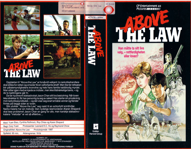 ABOVE THE LAW THRILLER ACTION HORROR SCIFI, ACTION VHS COVER, HORROR VHS COVER, BLAXPLOITATION VHS COVER, HORROR VHS COVER, ACTION EXPLOITATION VHS COVER, SCI-FI VHS COVER, MUSIC VHS COVER, SEX COMEDY VHS COVER, DRAMA VHS COVER, SEXPLOITATION VHS COVER, BIG BOX VHS COVER, CLAMSHELL VHS COVER, VHS COVER, VHS COVERS, DVD COVER, DVD COVERS