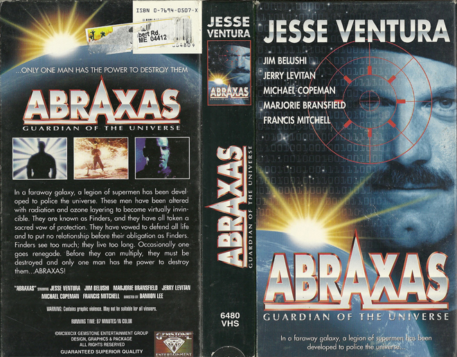ABRAXAS : GUARDIAN OF THE UNIVERSE VHS COVER