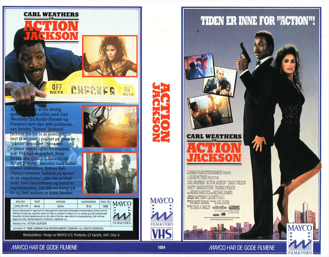 ACTION JACKSON CARL WEATHERS BLAXPLOITATION, THRILLER ACTION HORROR SCIFI, ACTION VHS COVER, HORROR VHS COVER, BLAXPLOITATION VHS COVER, HORROR VHS COVER, ACTION EXPLOITATION VHS COVER, SCI-FI VHS COVER, MUSIC VHS COVER, SEX COMEDY VHS COVER, DRAMA VHS COVER, SEXPLOITATION VHS COVER, BIG BOX VHS COVER, CLAMSHELL VHS COVER, VHS COVER, VHS COVERS, DVD COVER, DVD COVERS