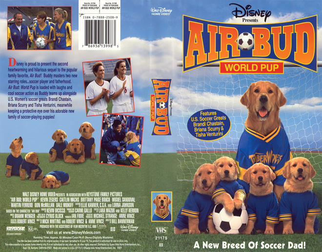 AIR BUD : WORLD PUP,  THRILLER, ACTION, HORROR, BLAXPLOITATION, HORROR, ACTION EXPLOITATION, SCI-FI, MUSIC, SEX COMEDY, DRAMA, SEXPLOITATION, VHS COVER, VHS COVERS, DVD COVER, DVD COVERS