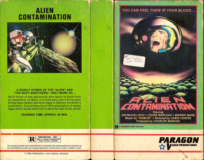 ALIEN CONTAMINATION VHS COVER