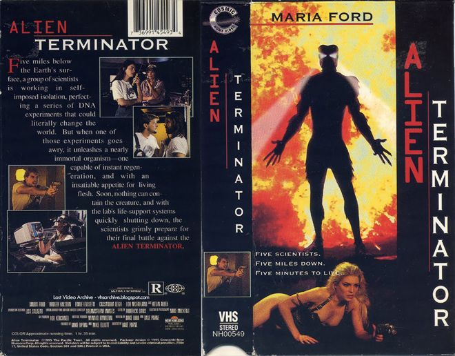 ALIEN TERMINATOR VHS COVER, VHS COVERS