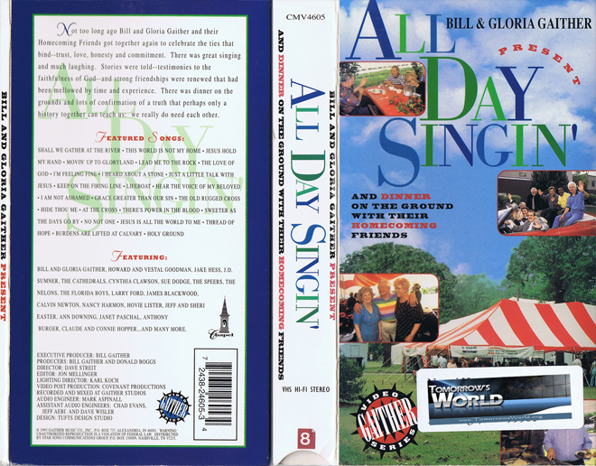 ALL DAY SINGIN VHS COVER