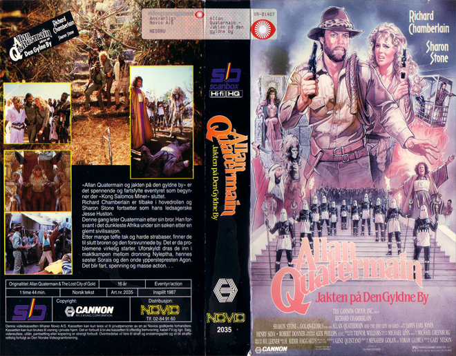 ALLAN QUATERMAIN, HORROR, ACTION EXPLOITATION, ACTION, HORROR, SCI-FI, MUSIC, THRILLER, SEX COMEDY, DRAMA, SEXPLOITATION, BIG BOX, CLAMSHELL, VHS COVER, VHS COVERS, DVD COVER, DVD COVERS