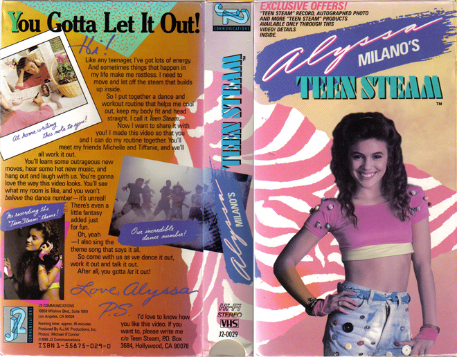ALYSSA MILANOS TEEN STEAM VHS COVER