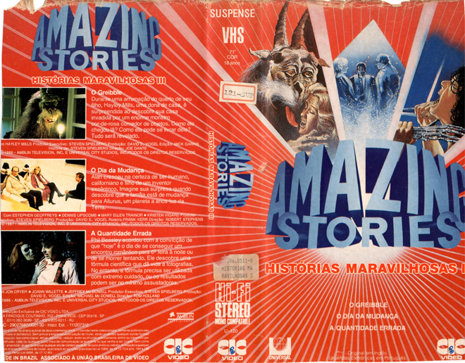 AMAZING STORIES, BRAZIL VHS, BRAZILIAN VHS, ACTION VHS COVER, HORROR VHS COVER, BLAXPLOITATION VHS COVER, HORROR VHS COVER, ACTION EXPLOITATION VHS COVER, SCI-FI VHS COVER, MUSIC VHS COVER, SEX COMEDY VHS COVER, DRAMA VHS COVER, SEXPLOITATION VHS COVER, BIG BOX VHS COVER, CLAMSHELL VHS COVER, VHS COVER, VHS COVERS, DVD COVER, DVD COVERS