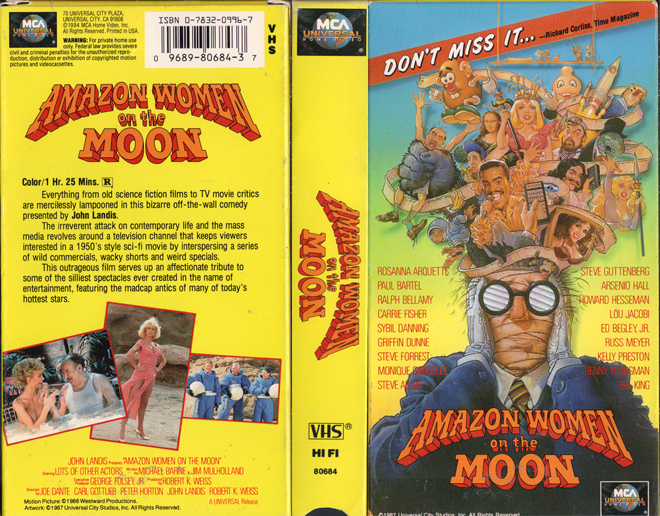 AMAZON WOMEN ON THE MOON VHS COVER, VHS COVERS