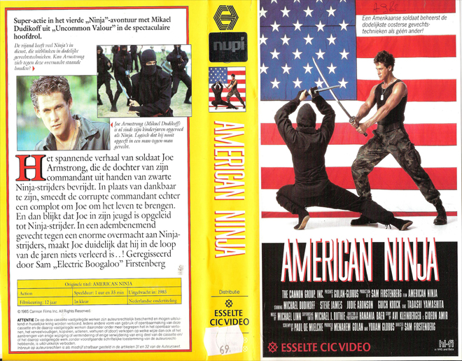 AMERICAN NINJA VHS COVER