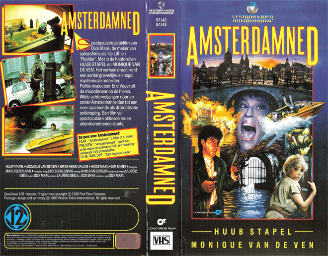 AMSTERDAMNED VERSION 1 VHS COVER, VHS COVERS
