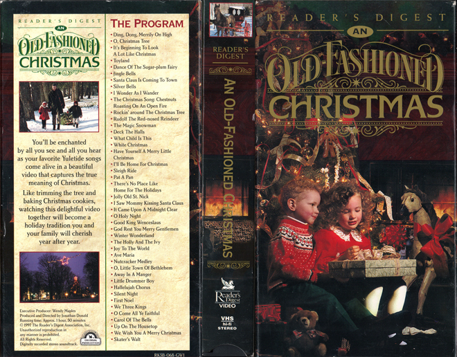 AN OLD FASHIONED CHRISTMAS VHS COVER