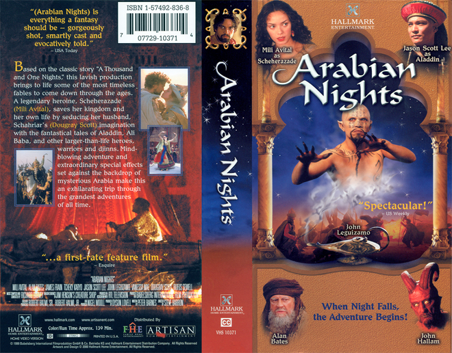 ARABIAN NIGHTS,  THRILLER, ACTION, HORROR, BLAXPLOITATION, HORROR, ACTION EXPLOITATION, SCI-FI, MUSIC, SEX COMEDY, DRAMA, SEXPLOITATION, VHS COVER, VHS COVERS