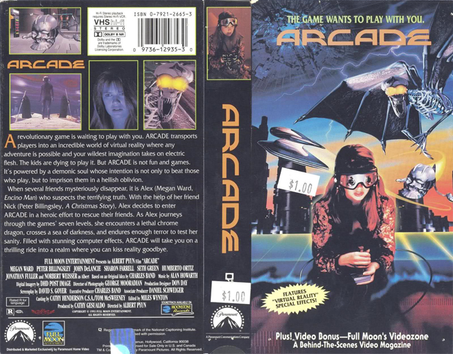 ARCADE VHS COVER