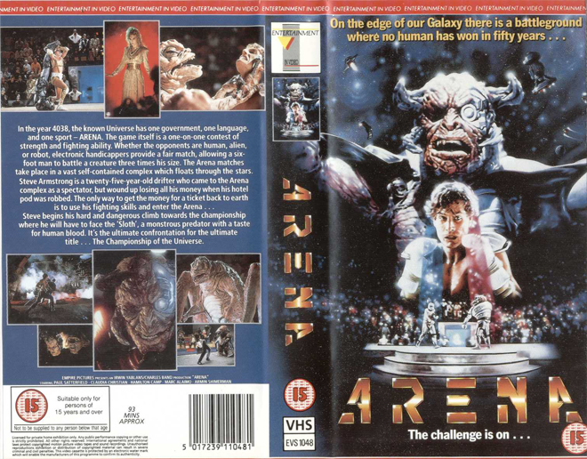 ARENA SCIFI VHS COVER, VHS COVERS