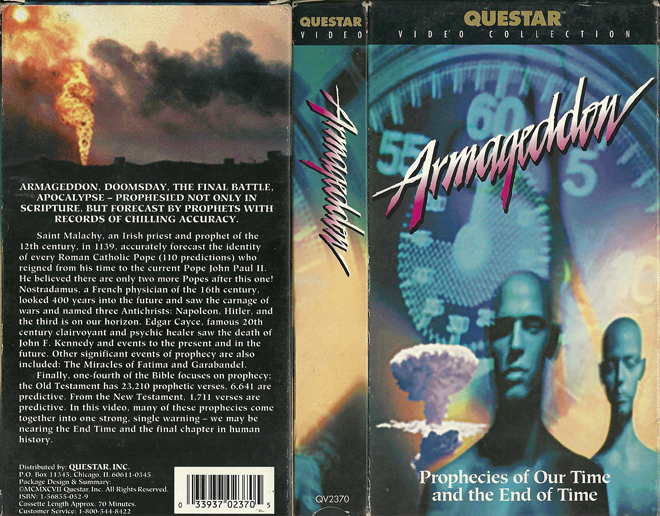ARMAGEDDON VHS COVER