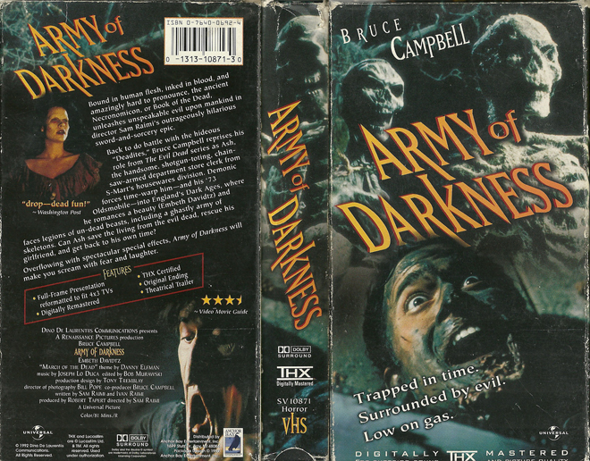 ARMY OF DARKNESS VHS COVER