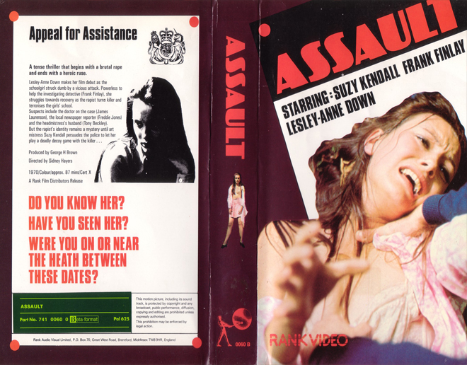 ASSAULT VHS COVER