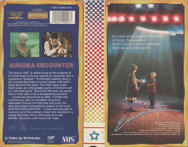 AURORA ENCOUNTER VHS COVER, VHS COVERS