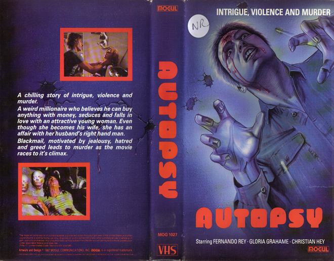 AUTOPSY HORROR VHS COVER