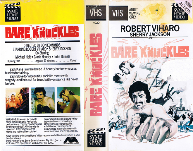 BARE KNUCKLES VHS COVER