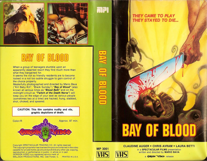 BAY OF BLOOD VHS COVER