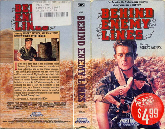 BEHIND ENEMY LINES VHS COVER, VHS COVERS