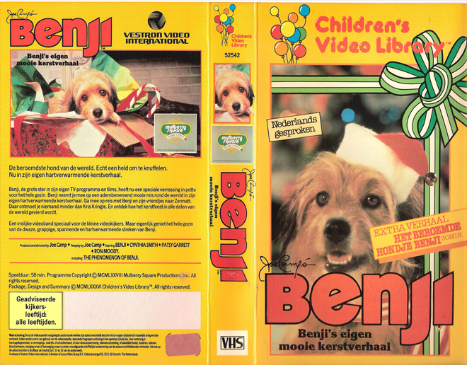 BENJI VHS COVER