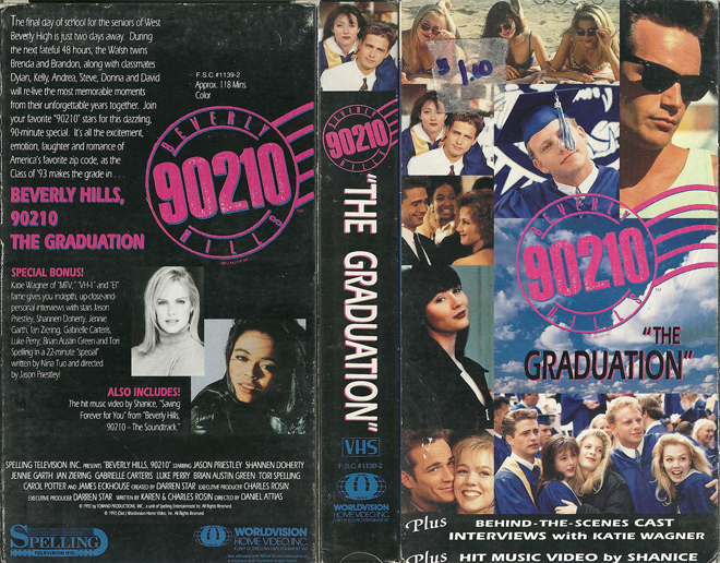 BEVERLY HILLS 90210 : THE GRADUATION VHS COVER