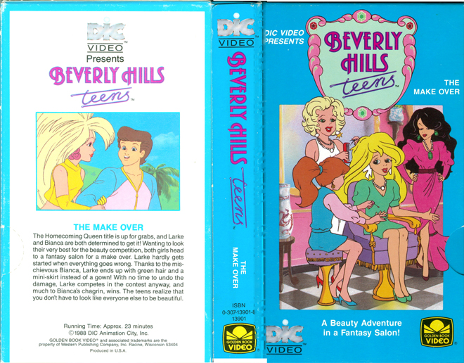 BEVERLY HILLS TEENS : THE MAKE OVER VHS COVER