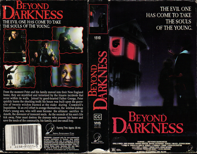 BEYOND DARKNESS VHS COVER, VHS COVERS