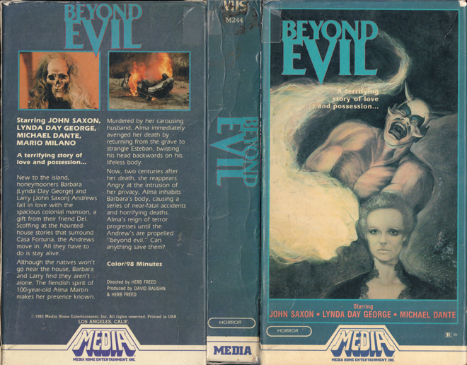 BEYOND EVIL VHS COVER, VHS COVERS