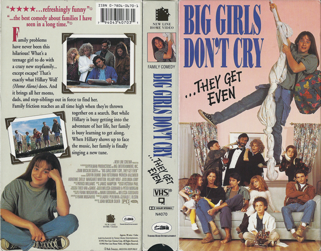 BIG GIRLS DONT CRY... THEY GET EVEN, VHS COVERS VHS COVER