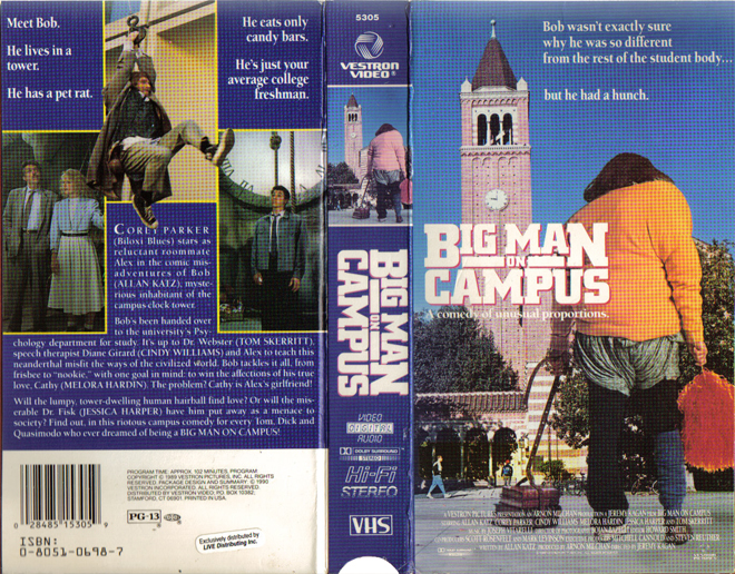 BIG MAN ON CAMPUS VHS COVER