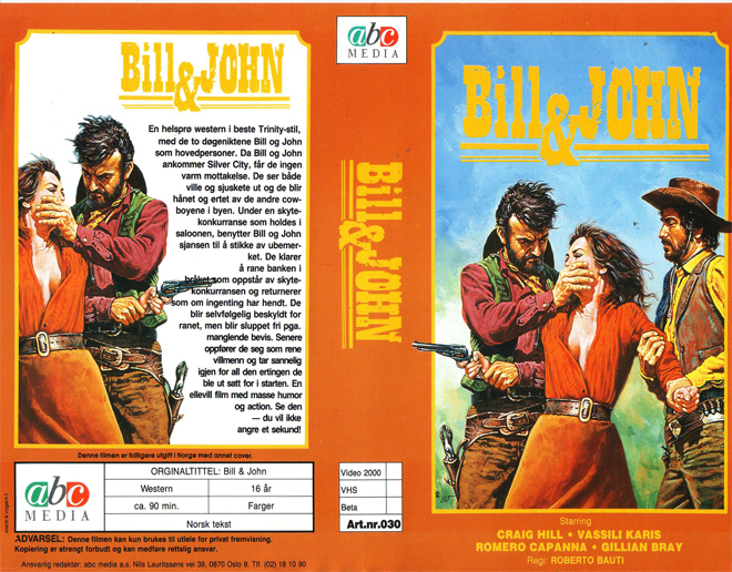BILL AND JOHN, HORROR, ACTION EXPLOITATION, ACTION, HORROR, SCI-FI, MUSIC, THRILLER, SEX COMEDY, DRAMA, SEXPLOITATION, BIG BOX, CLAMSHELL, VHS COVER, VHS COVERS, DVD COVER, DVD COVERS