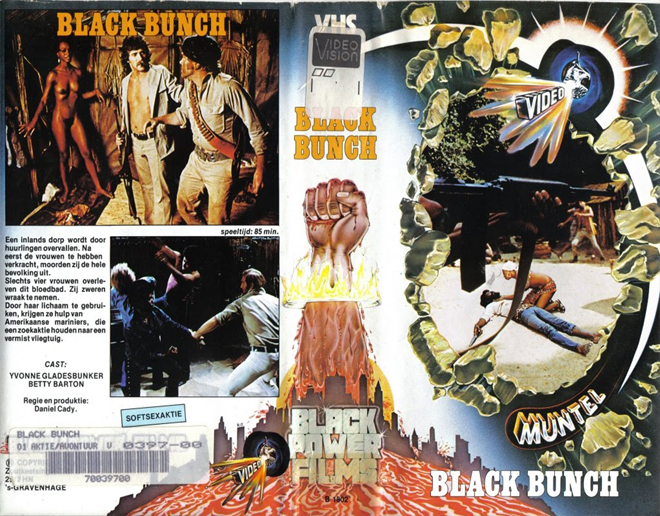 BLACK BUNCH BLAXPLOIATION ACTION VHS COVER