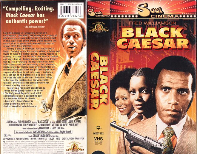BLACK CAESAR VHS COVER, VHS COVERS