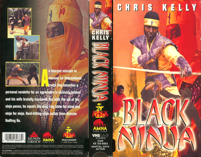 BLACK NINJA VHS COVER