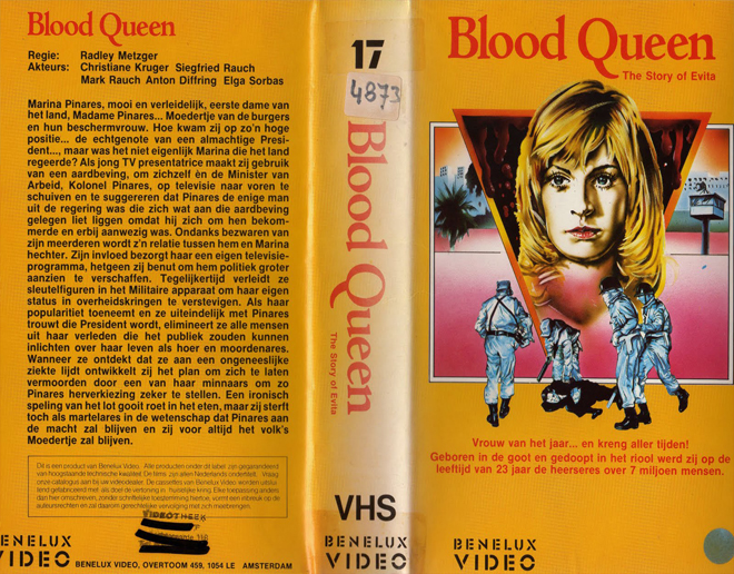 BLOOD QUEEN VHS COVER