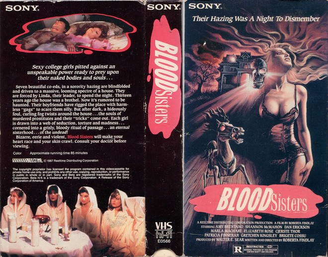 BLOOD SISTERS VHS COVER
